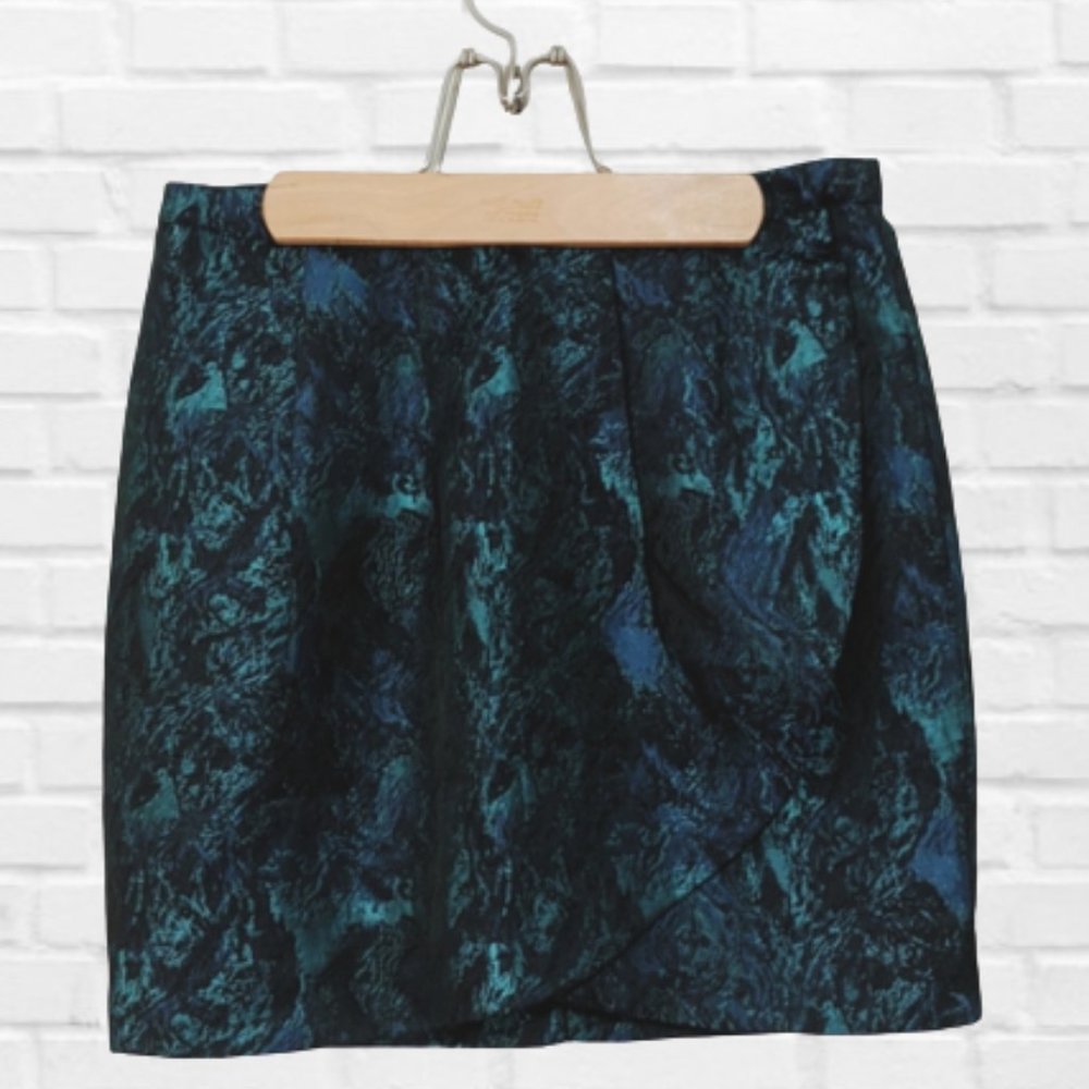 2/$25 Black & Blue Ladakh Tidal Wave Skirt